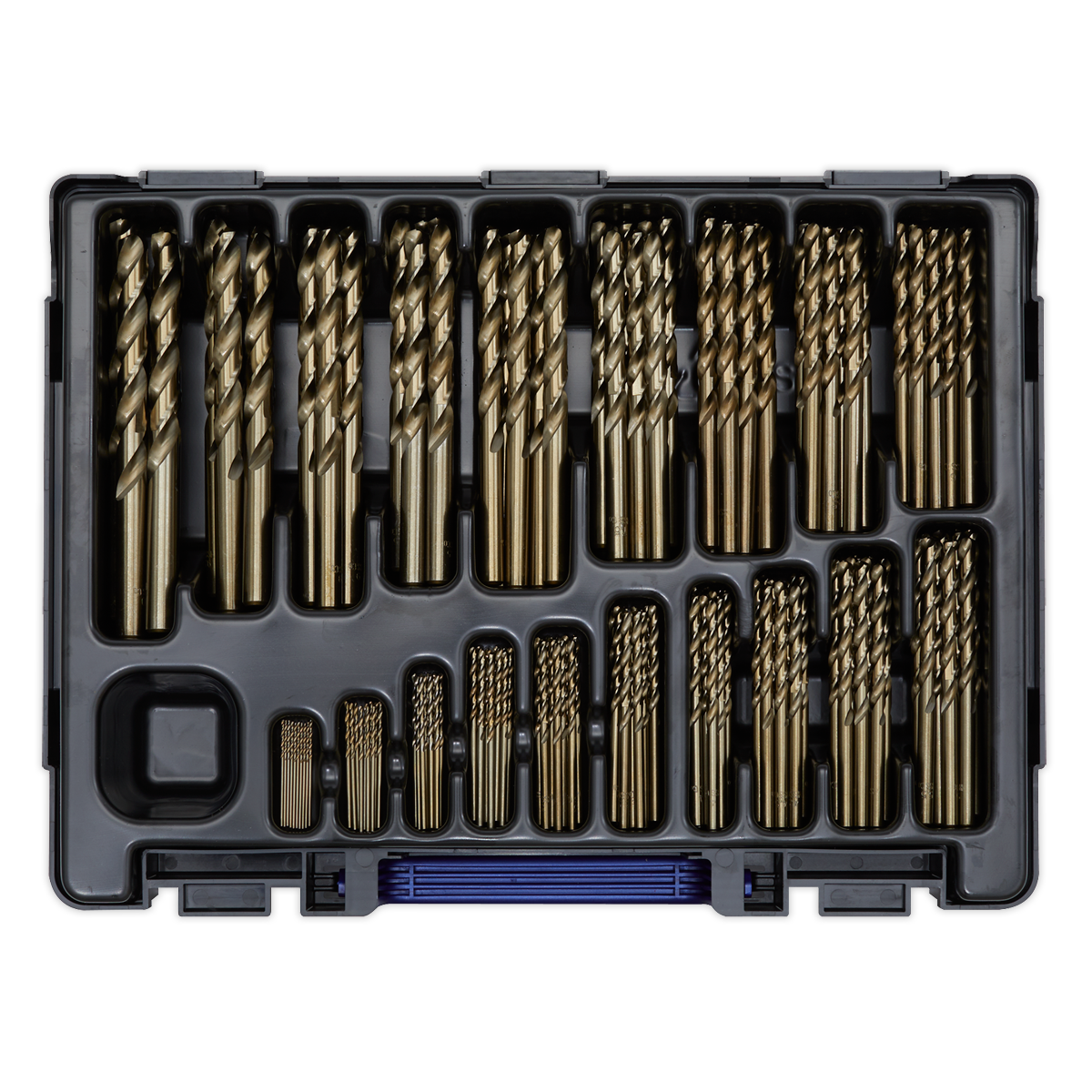 Sealey 170pc HSS Cobalt Fully Ground Drill Bit Assortment Ø1-10mm DBS170CB