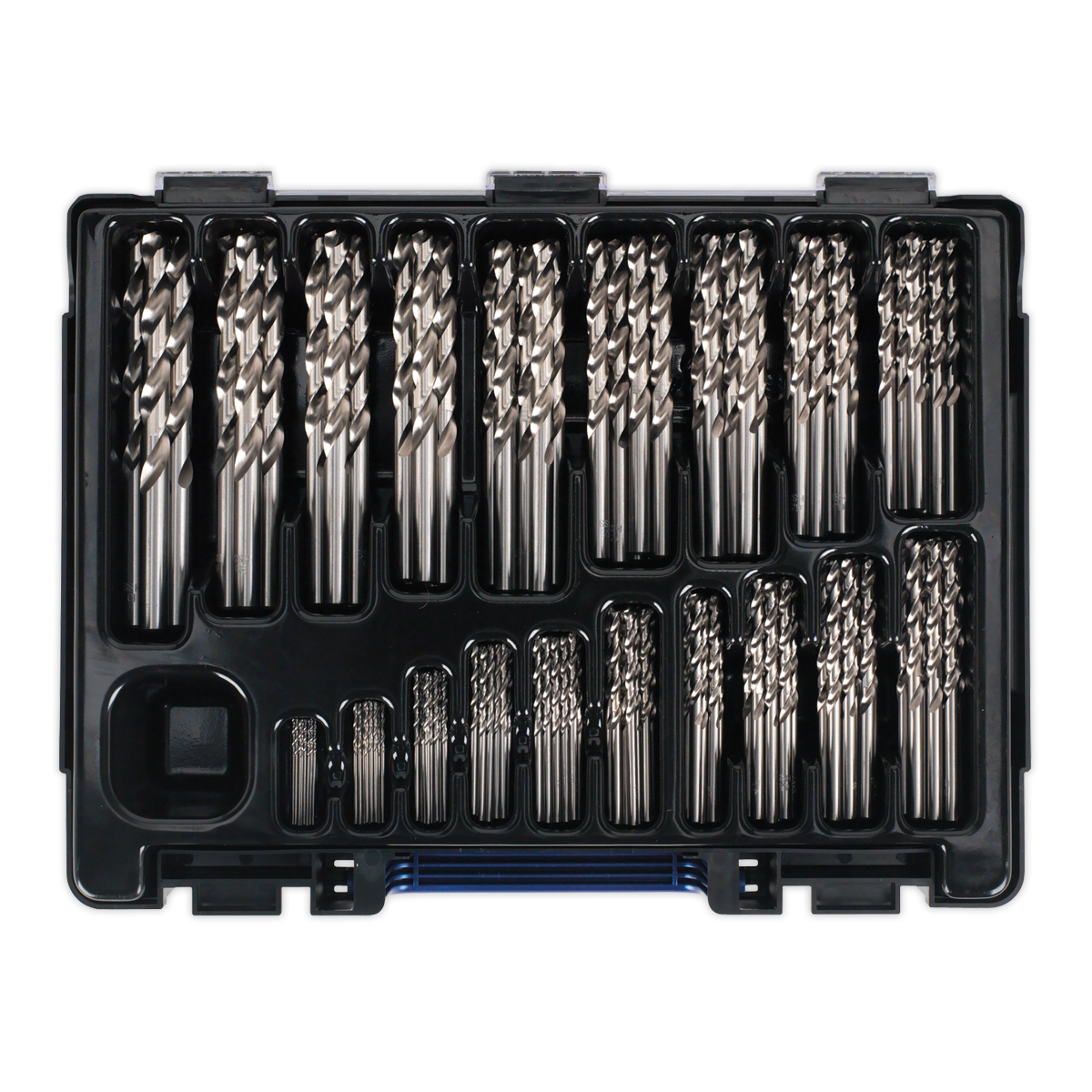 Sealey 170pc HSS Fully Ground Drill Bit Assortment Ø1-10mm DBS170FG