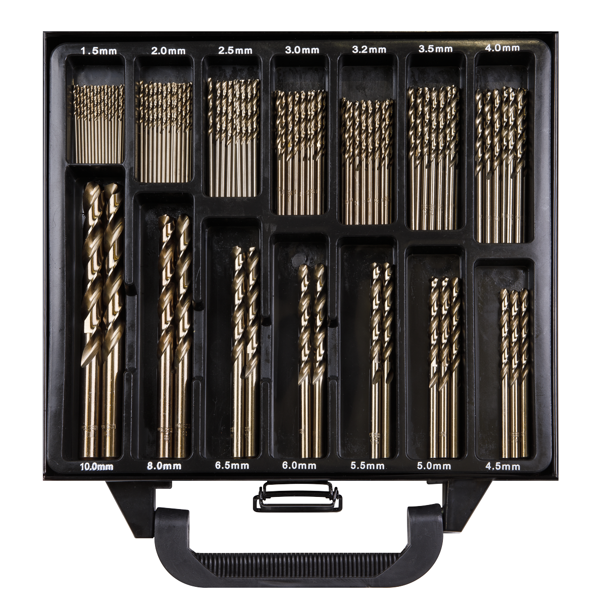 Sealey 99pc HSS Cobalt Fully Ground Drill Bit Set DBS99CB