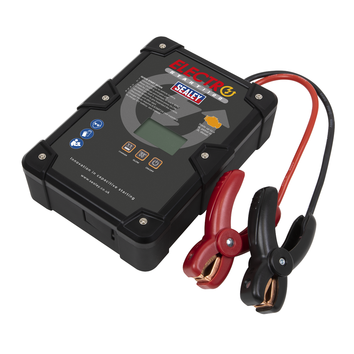 Sealey 12V 1100A ElectroStart® Batteryless Jump Starter E/START1100