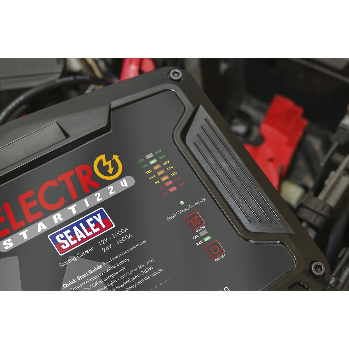 Sealey 12/24V 1000/1600A ElectroStart® Batteryless Jump Starter E/START1224