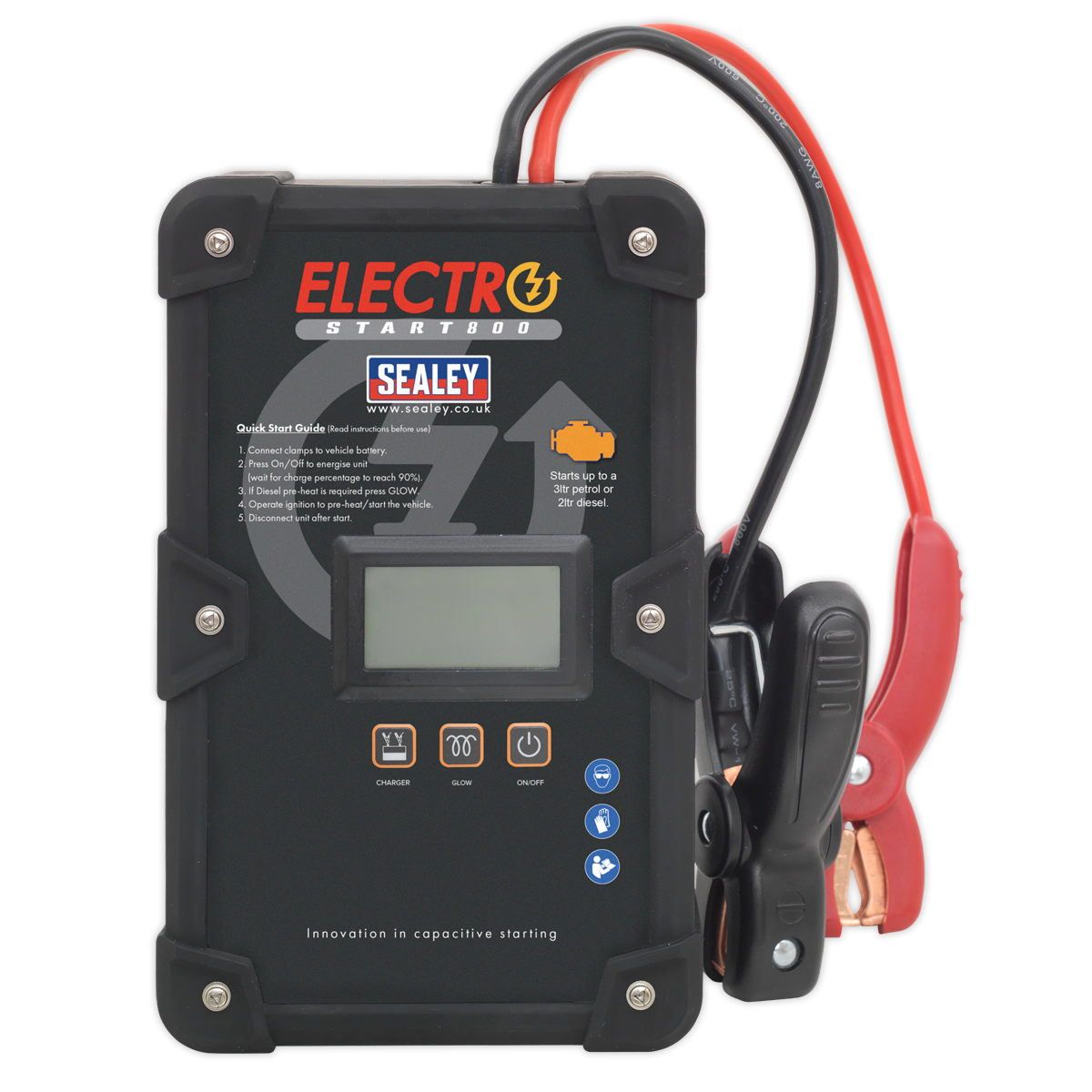 Sealey 800A 12V ElectroStart® Batteryless Jump Starter E/START800