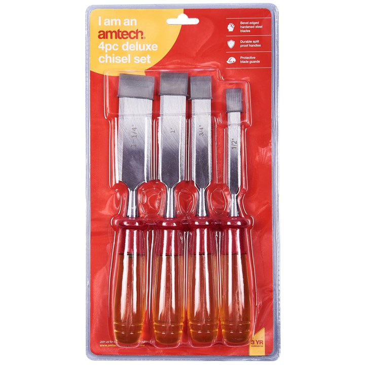 Amtech 4 Piece deluxe chisel set E0620