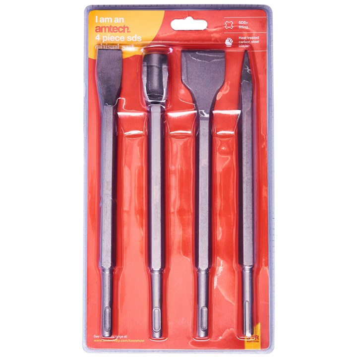 Amtech 4 Piece SDS chisel set E0640