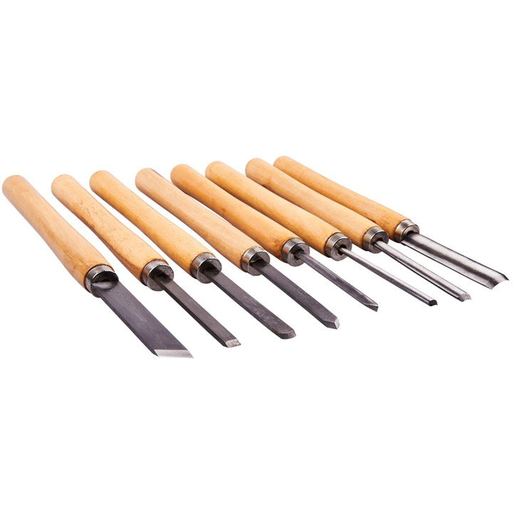 Amtech 8 Piece wood turning chisel set E1050
