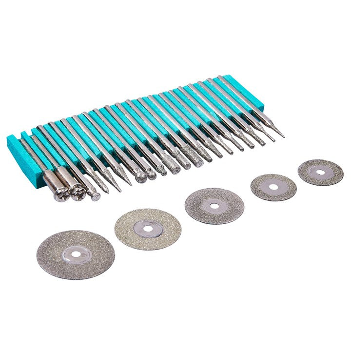 Amtech 25 Piece diamond-coated polishing set E1855