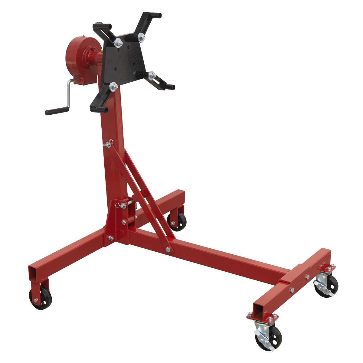 Sealey 450kg Folding 360º Rotating Engine Stand with Geared Handle Drive ES480D