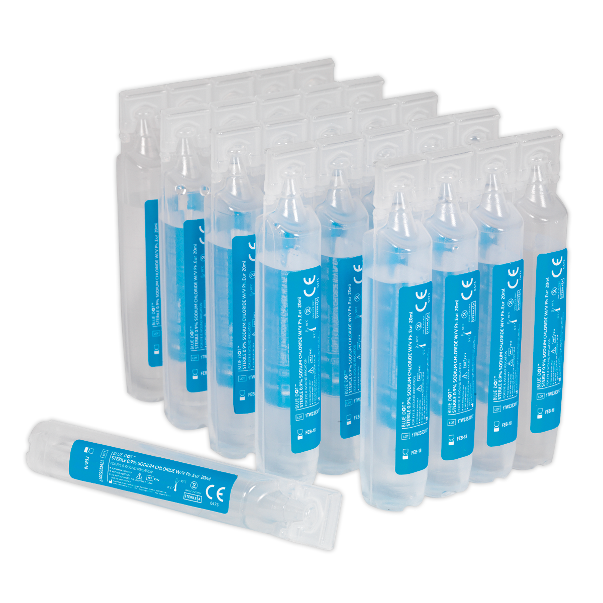 Sealey Eye & Wound Wash Station Pods - Pack of 25 EWS25