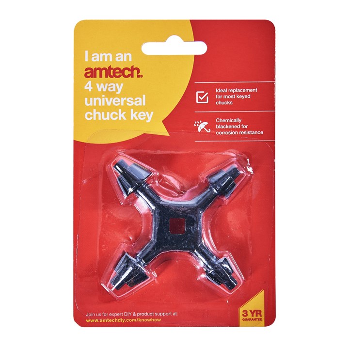 Amtech 4-Way universal chuck key F0650