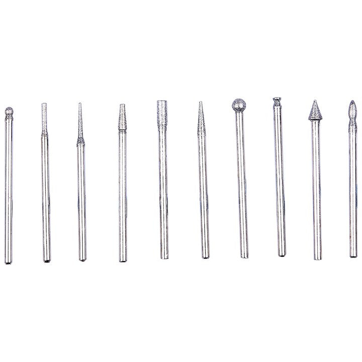 Amtech 10 Piece diamond burr set F0976