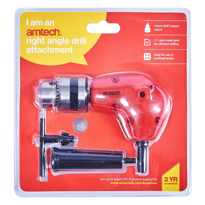 Amtech 10mm (3/8") Right angle drill attachment F3040