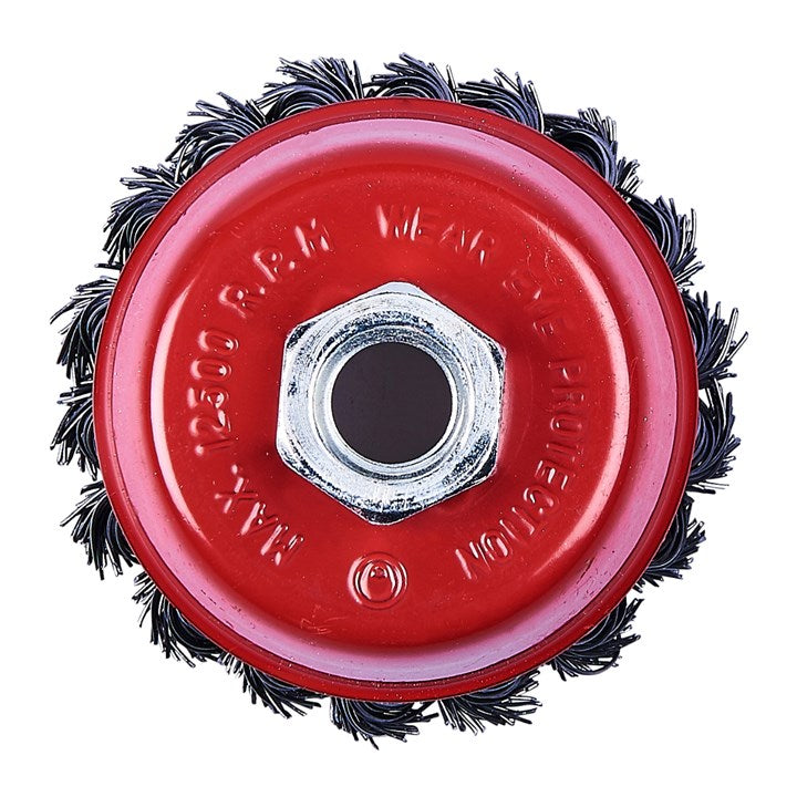Amtech 80mm (3") Twist knot wire cup brush F3360