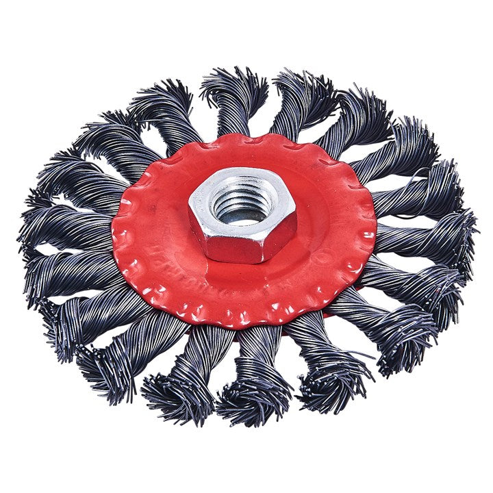 Amtech 100mm (4") Twist knot wire wheel F3365