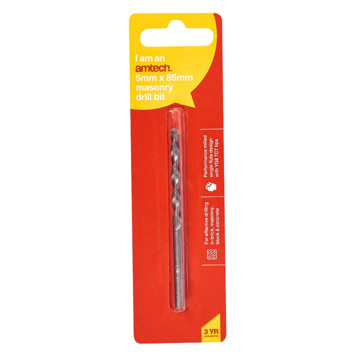 Amtech 5mm x 85mm Masonry drill bit F5101