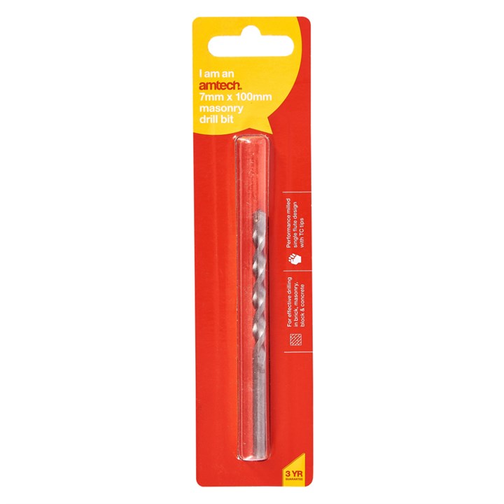 Amtech 7mm x 100mm Masonry drill bit F5104