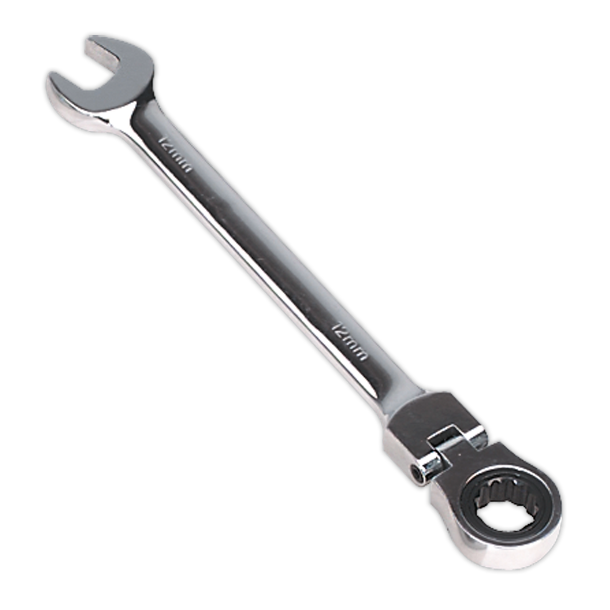Sealey 12mm Flexi-Head Ratchet Combination Spanner FHRCW12