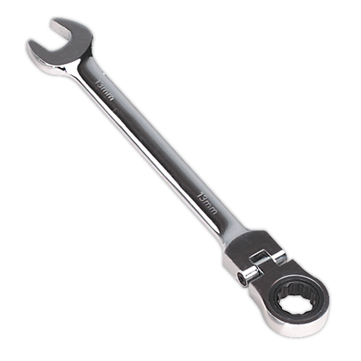 Sealey 13mm Flexi-Head Ratchet Combination Spanner FHRCW13