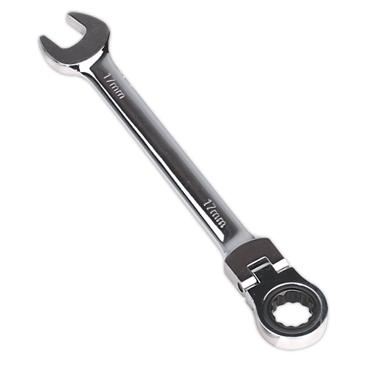 Sealey 17mm Flexi-Head Ratchet Combination Spanner FHRCW17
