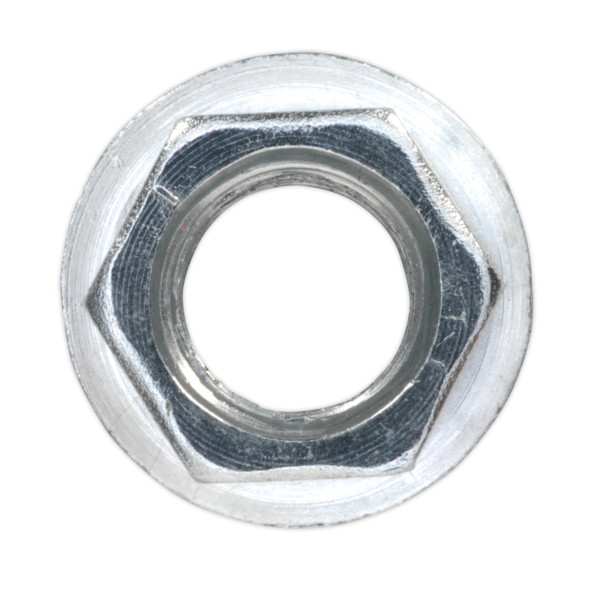 Sealey Zinc Plated Serrated Flange Nut DIN 6923 - M10 - Pack of 100 FN10