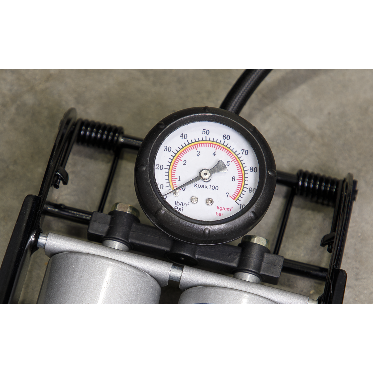 Sealey Twin Barrel Foot Pump FP4