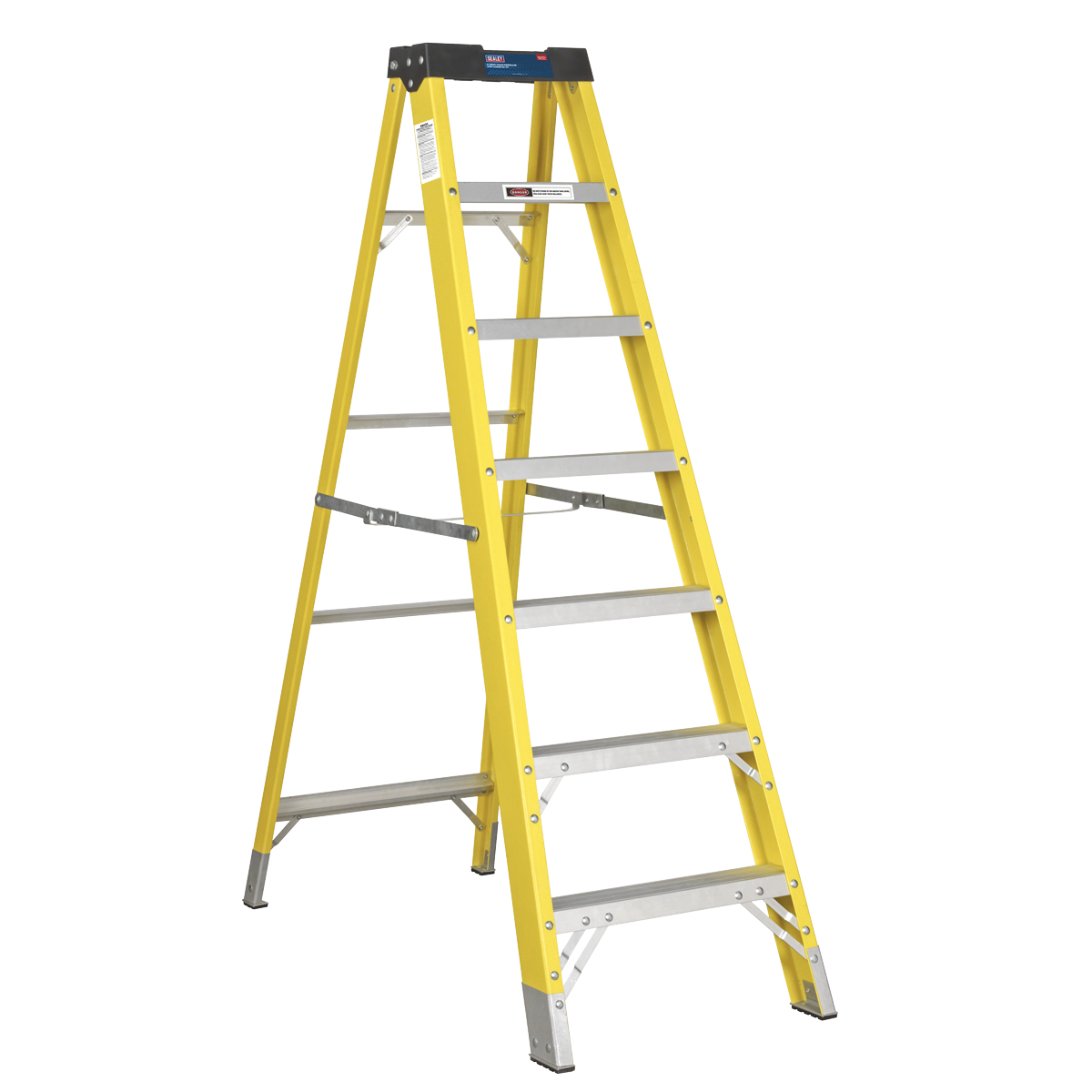 Sealey 6-Tread Trade Fibreglass Step Ladder EN 131 FSL7