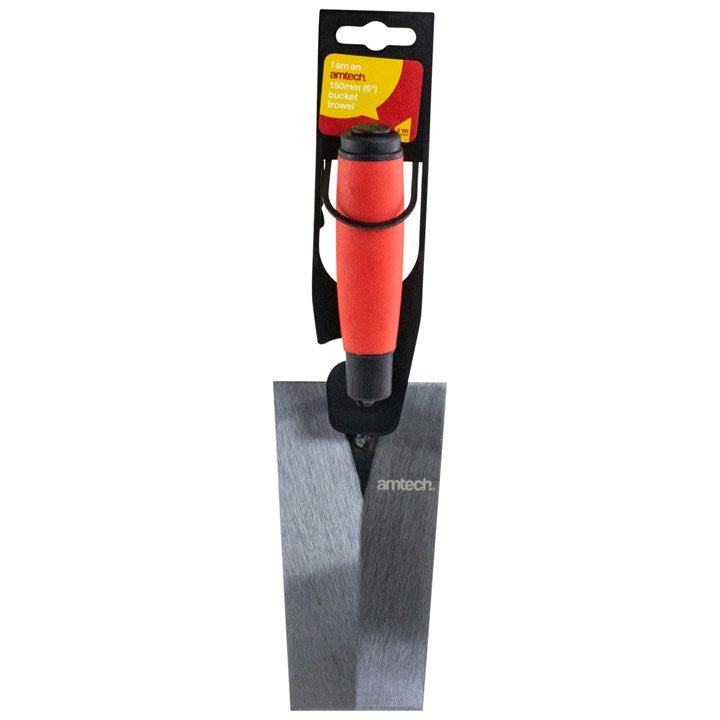 Amtech 150mm (6") Bucket trowel with soft grip G0320