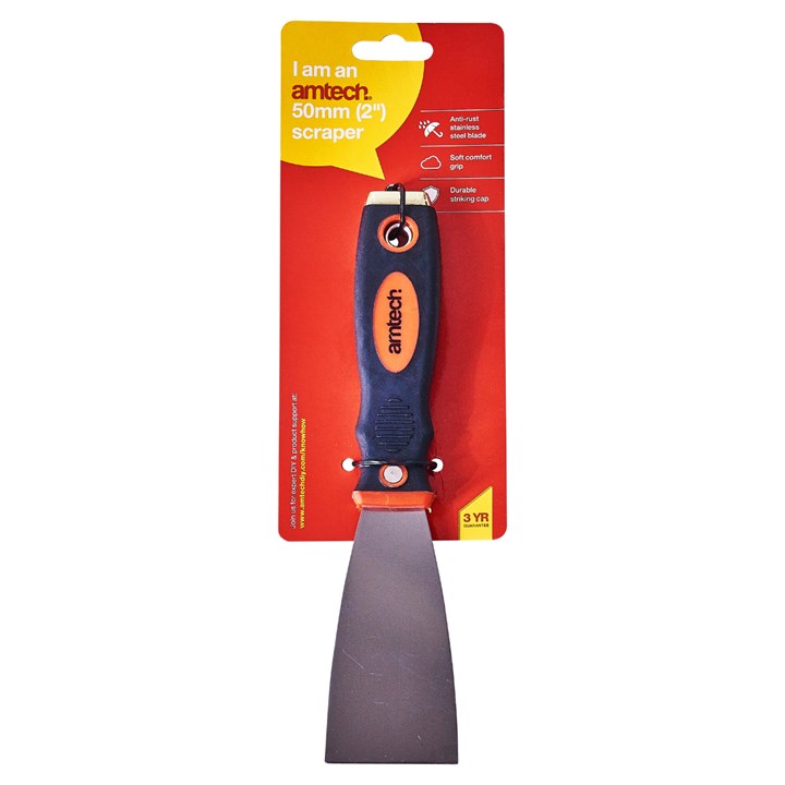 Amtech 50mm (2") Scraper with soft grip handle G0665