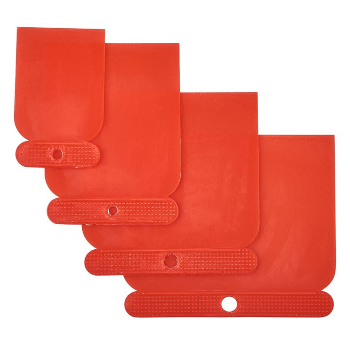 Amtech 4 Piece plastic scraper set G0946