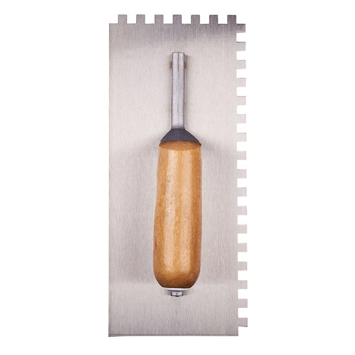 Amtech 280mm (11") Notched float trowel with wooden handle G1610