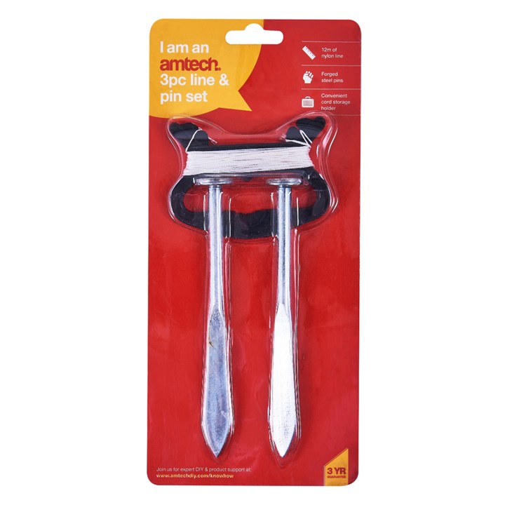 Amtech 3 Piece line and pin set G1750