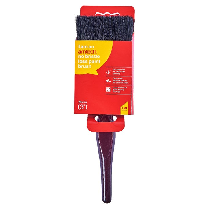 Amtech 75mm (3") No bristle loss paint brush G4325