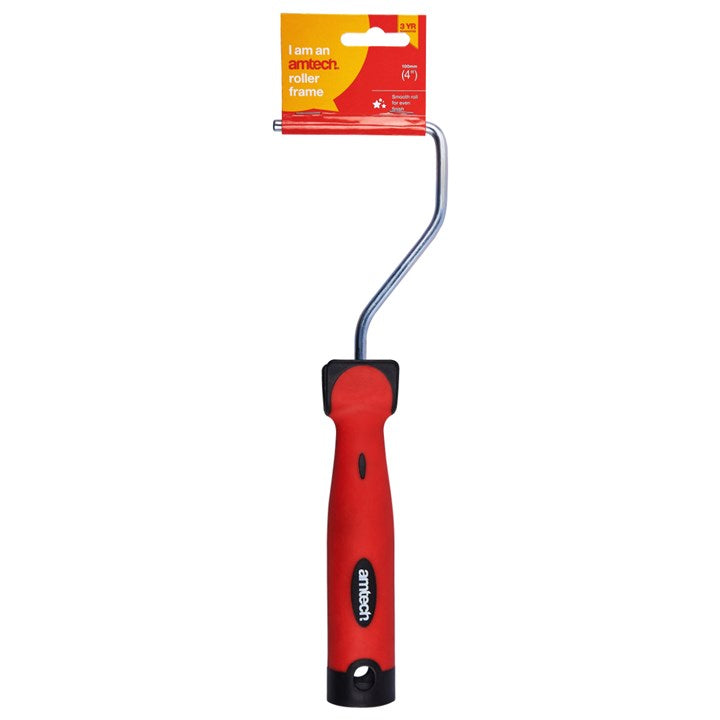 Amtech 100mm (4") Roller frame with soft handle G4415