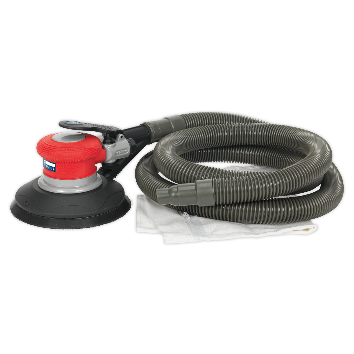 Sealey Ø150mm Dust-Free Air Palm Random Orbital Sander - Self-Contained GSA06