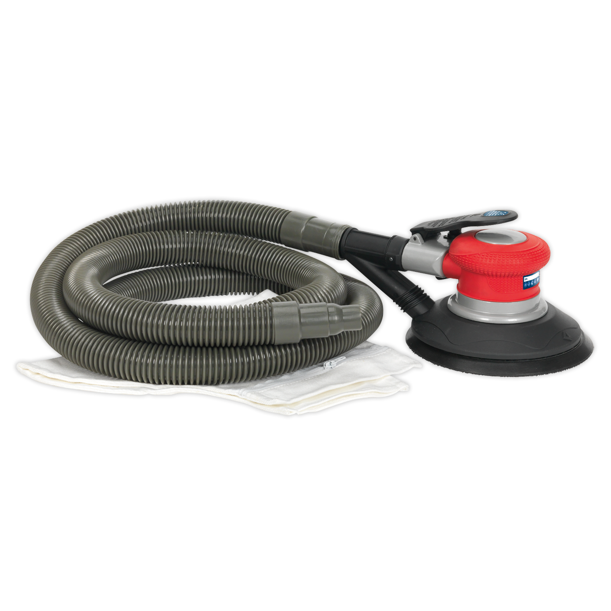 Sealey Ø150mm Dust-Free Air Palm Random Orbital Sander - Self-Contained GSA06