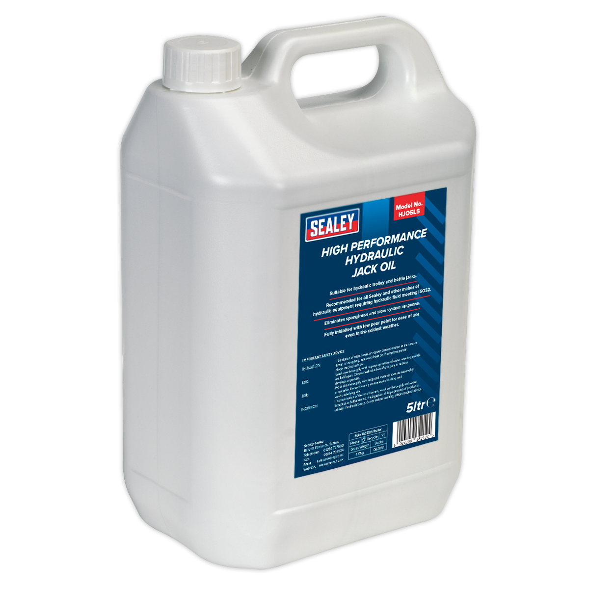 Sealey 5L Hydraulic Jack Oil HJO5LS