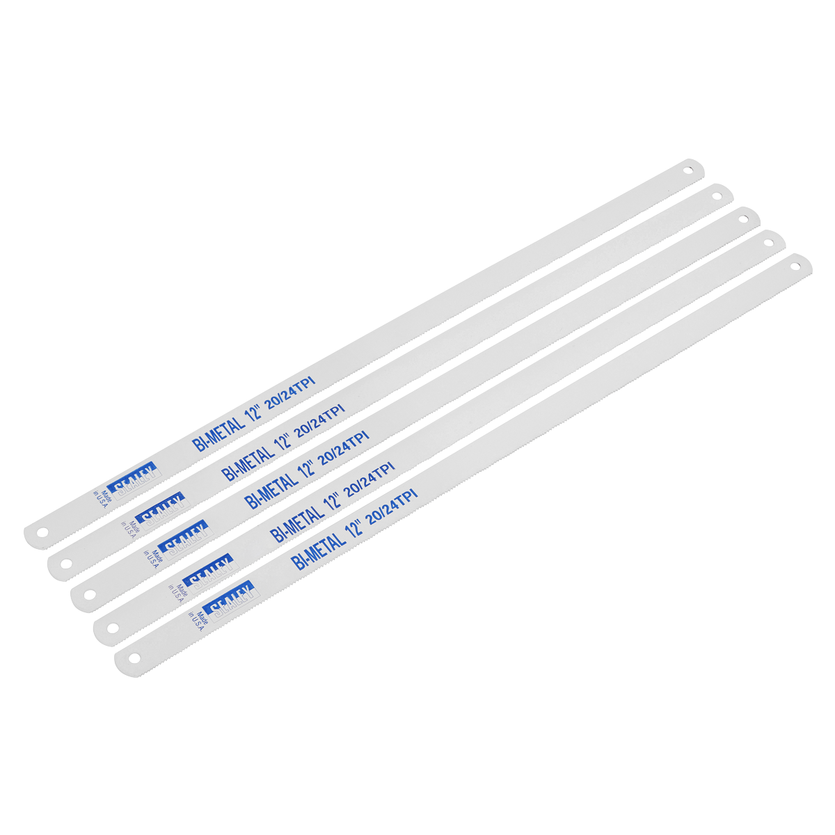 Sealey 300mm Bi-Metal 20/24tpi Vari-Pitch Hacksaw Blade - Pack of 5 HSB/5