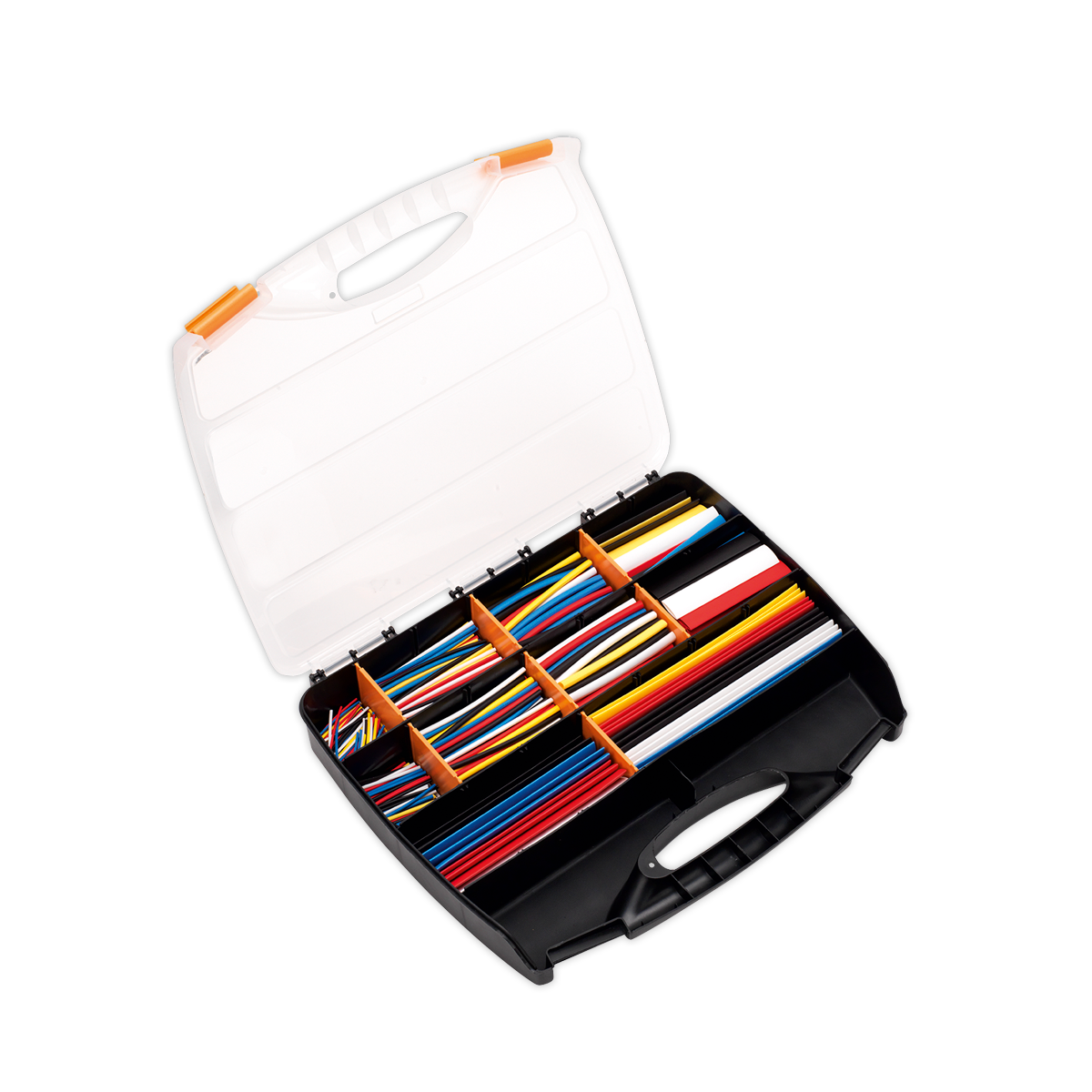 Sealey 590pc 50, 100, 150 & 200mm Heat Shrink Tubing Assortment - Mixed Colours HST590MC