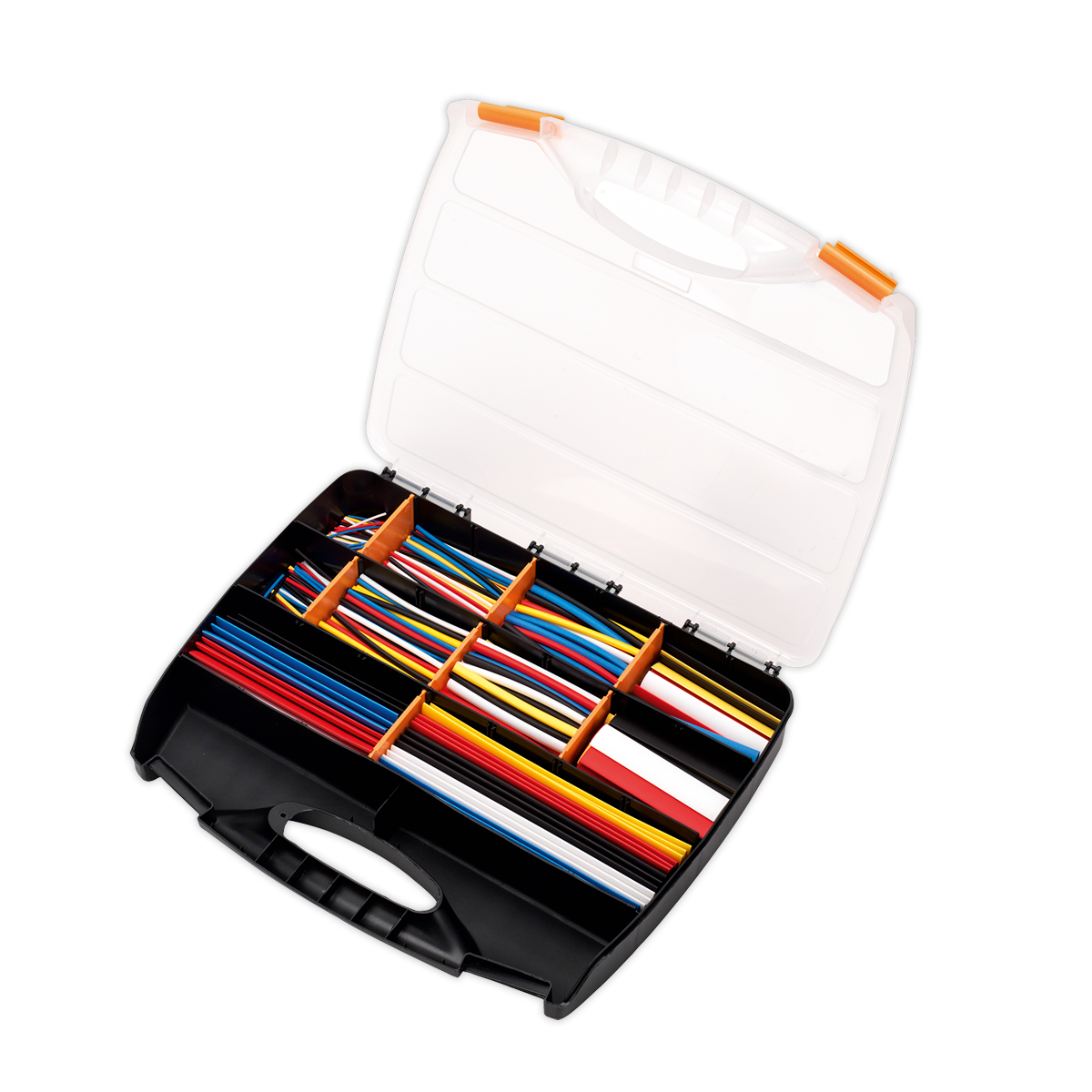 Sealey 590pc 50, 100, 150 & 200mm Heat Shrink Tubing Assortment - Mixed Colours HST590MC