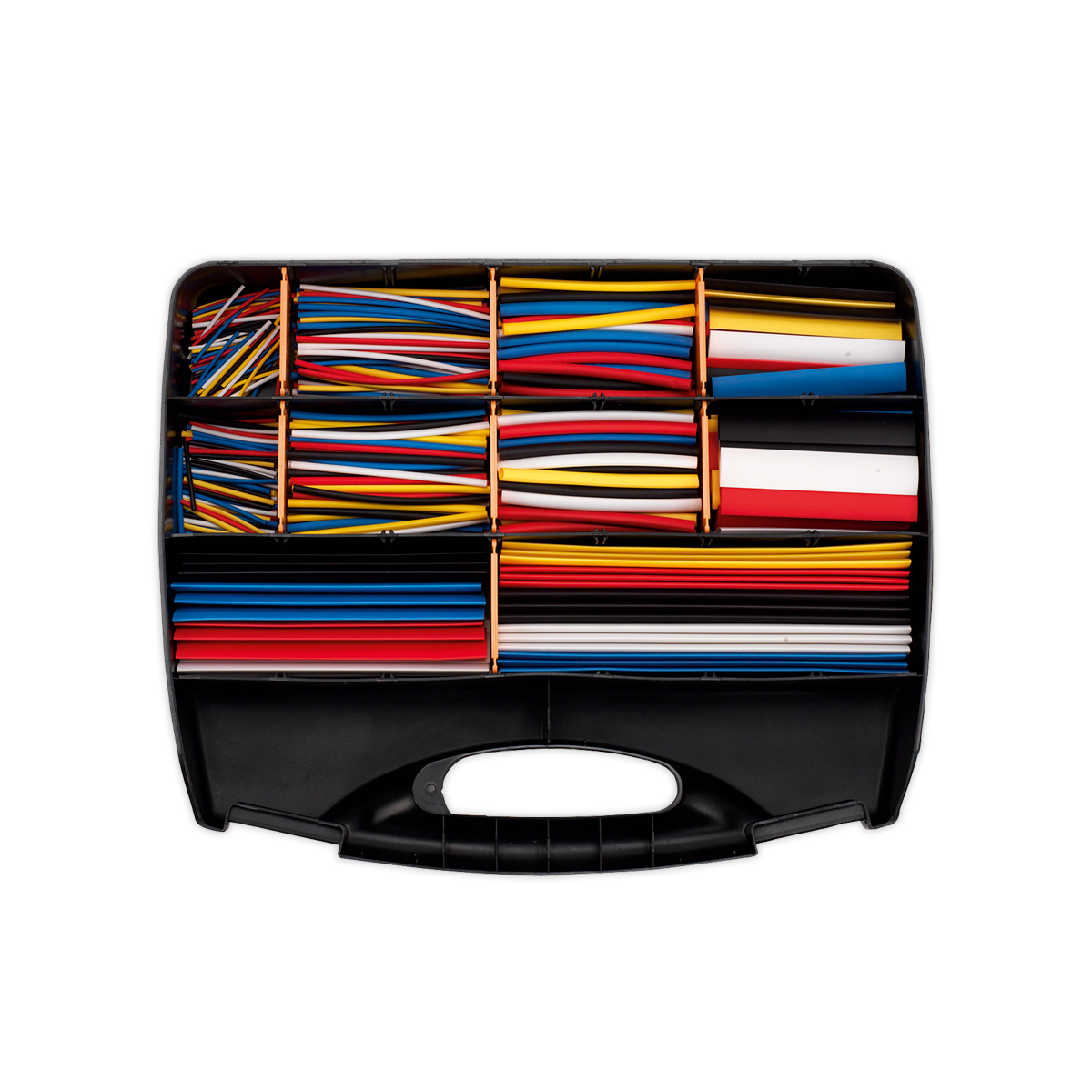 Sealey 590pc 50, 100, 150 & 200mm Heat Shrink Tubing Assortment - Mixed Colours HST590MC