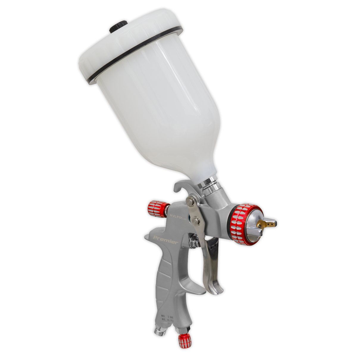 Sealey Professional HVLP Gravity Feed Spray Gun 1.3mm Set-Up HVLP01