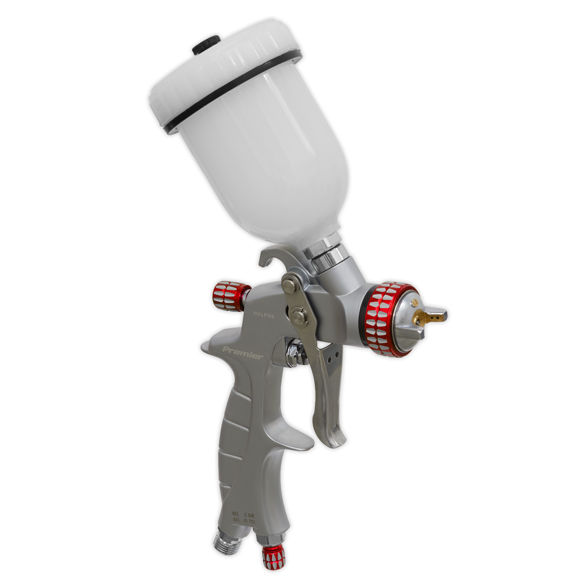 Sealey HVLP Gravity Feed Touch-Up Spray Gun 1mm Set-Up HVLP04