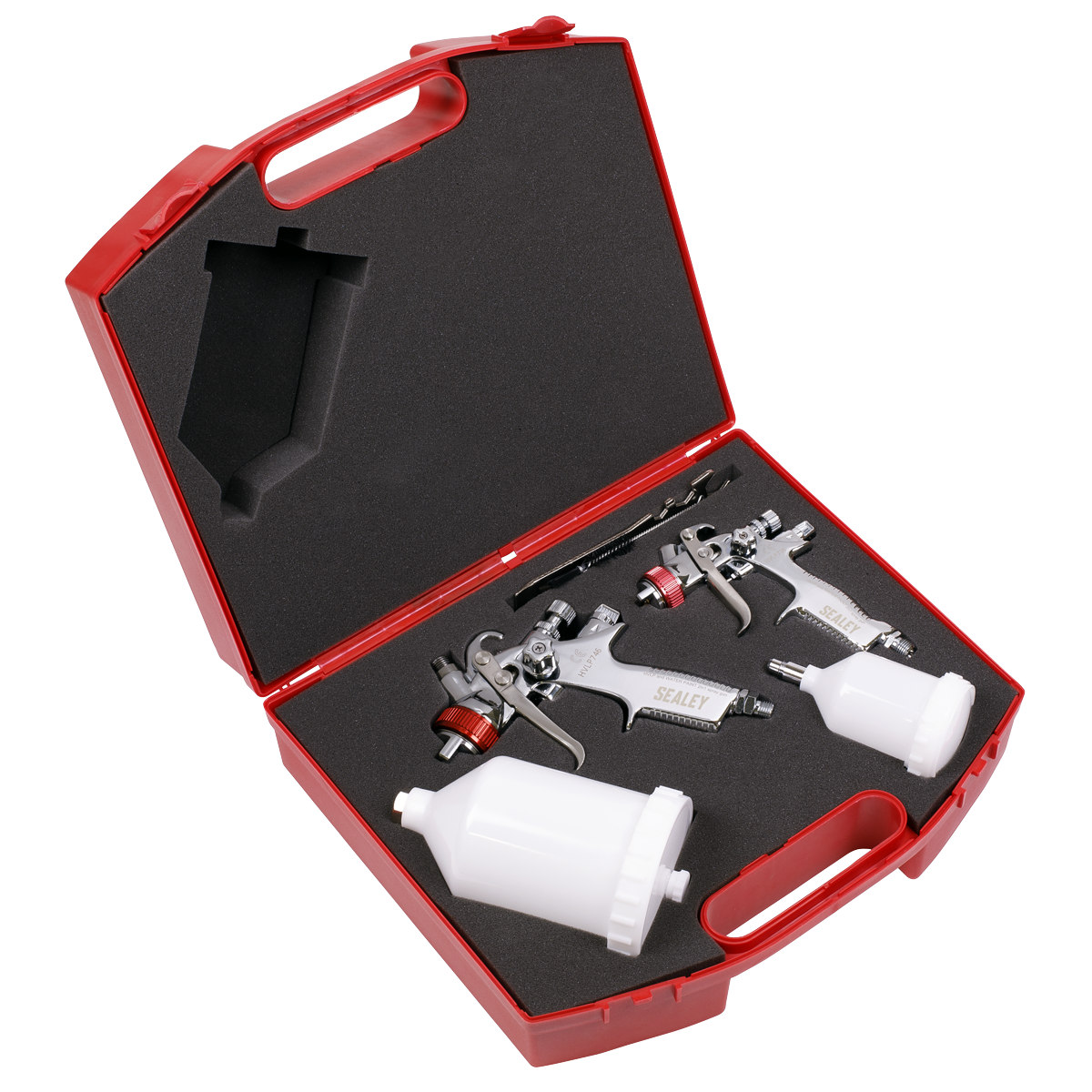Sealey HVLP Top Coat/Touch-Up Gravity Feed Spray Gun Set HVLP774