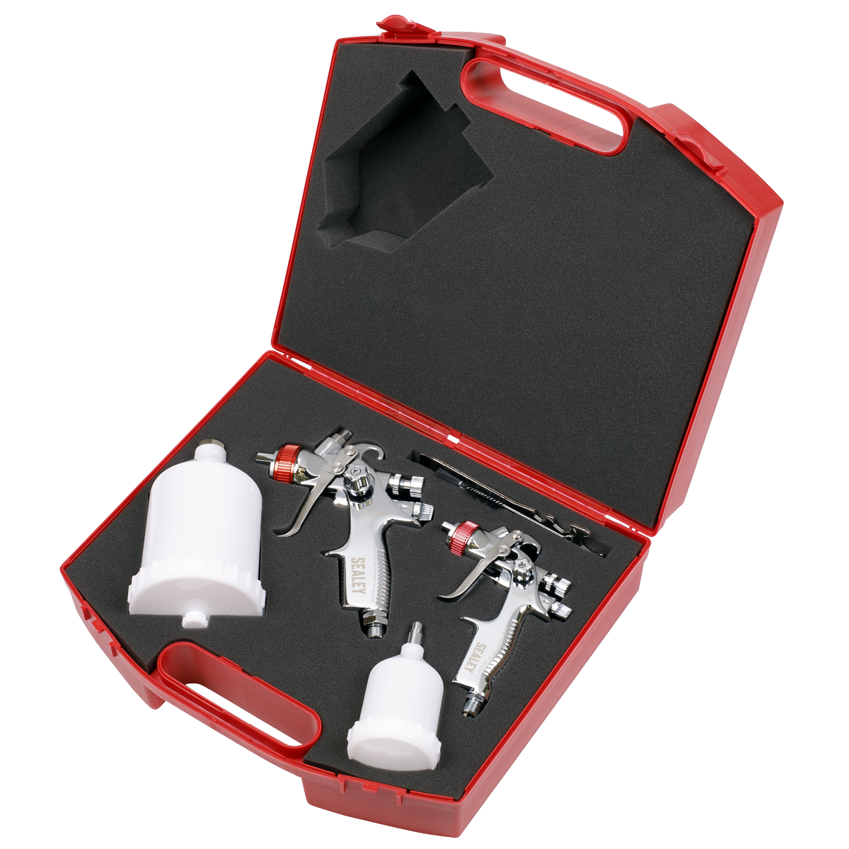 Sealey HVLP Top Coat/Touch-Up Gravity Feed Spray Gun Set HVLP774