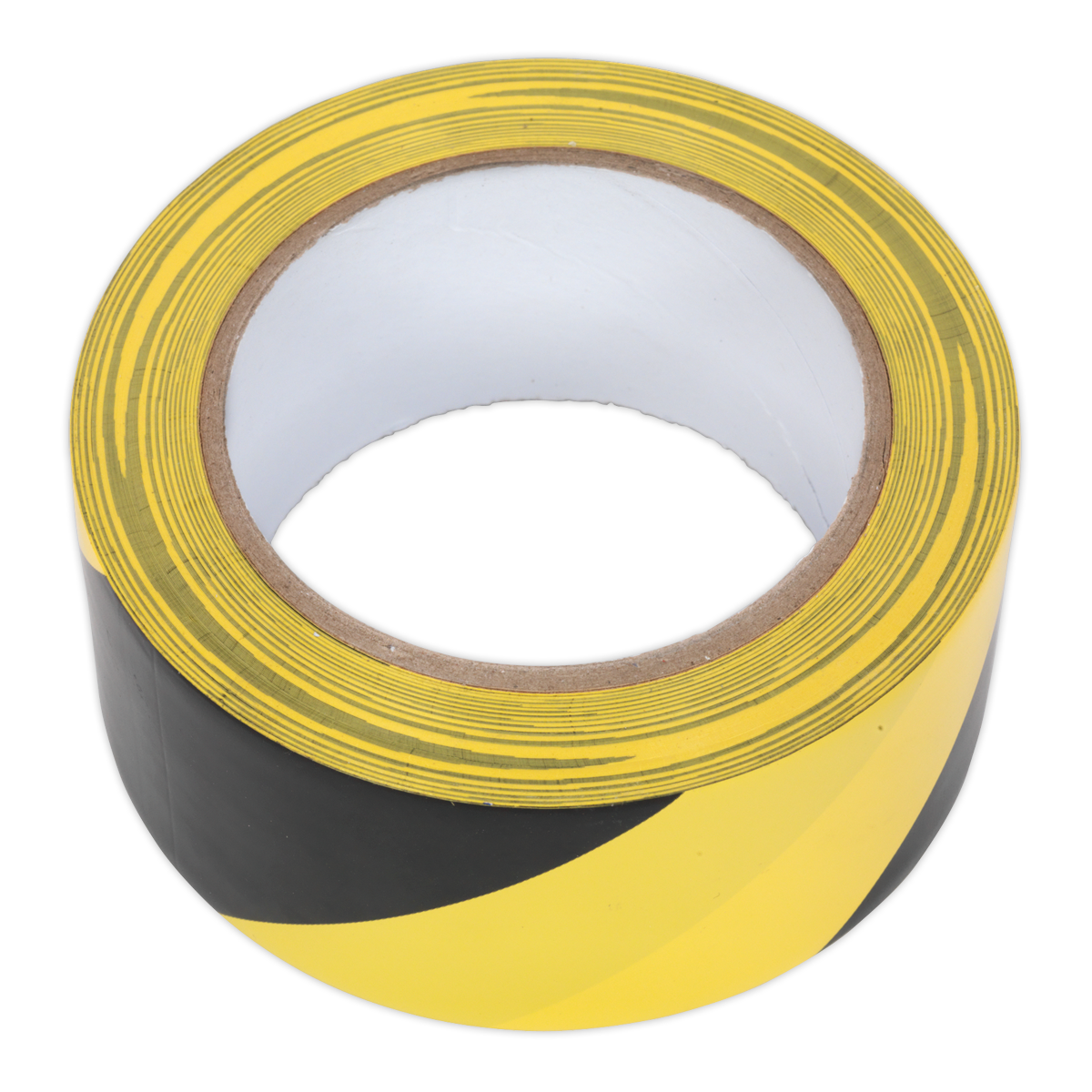 Sealey 50mm x 33m Black/Yellow Hazard Warning Tape HWTBY