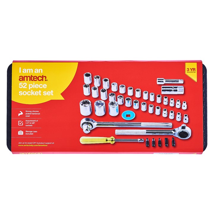 Amtech 52 Piece socket set I0150