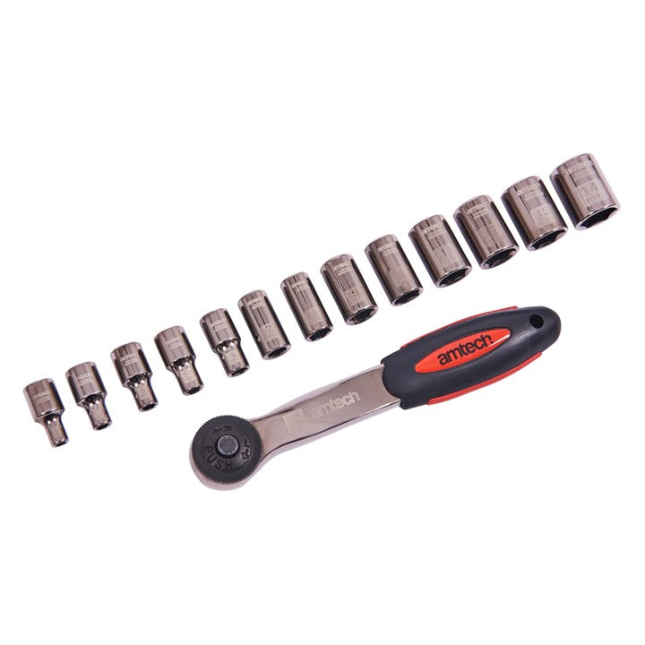 Amtech 14 Piece 1/4" socket set I0350