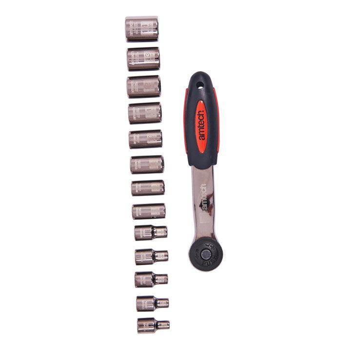 Amtech 14 Piece 1/4" socket set I0350