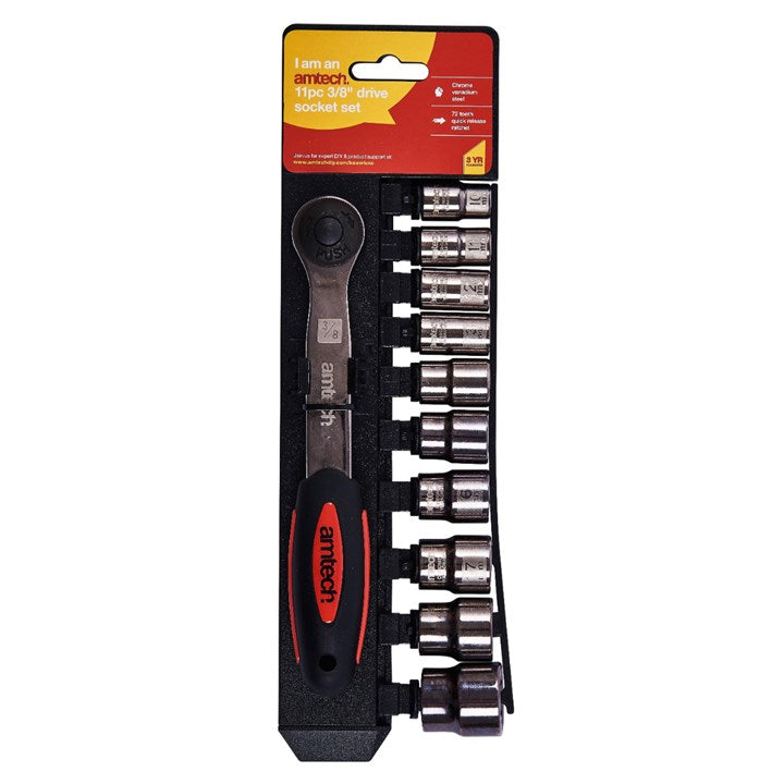 Amtech 11 Piece 3/8" socket set I0360
