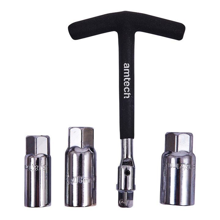 Amtech 4 Piece T-bar spark plug wrench set I3665
