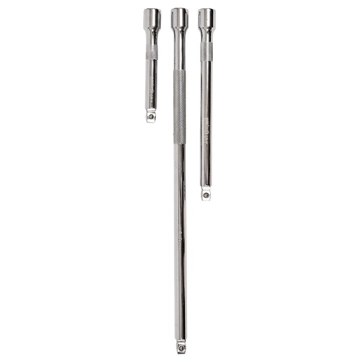 Amtech 3 Piece 13mm (1/2") drive wobble extension bar set I4227